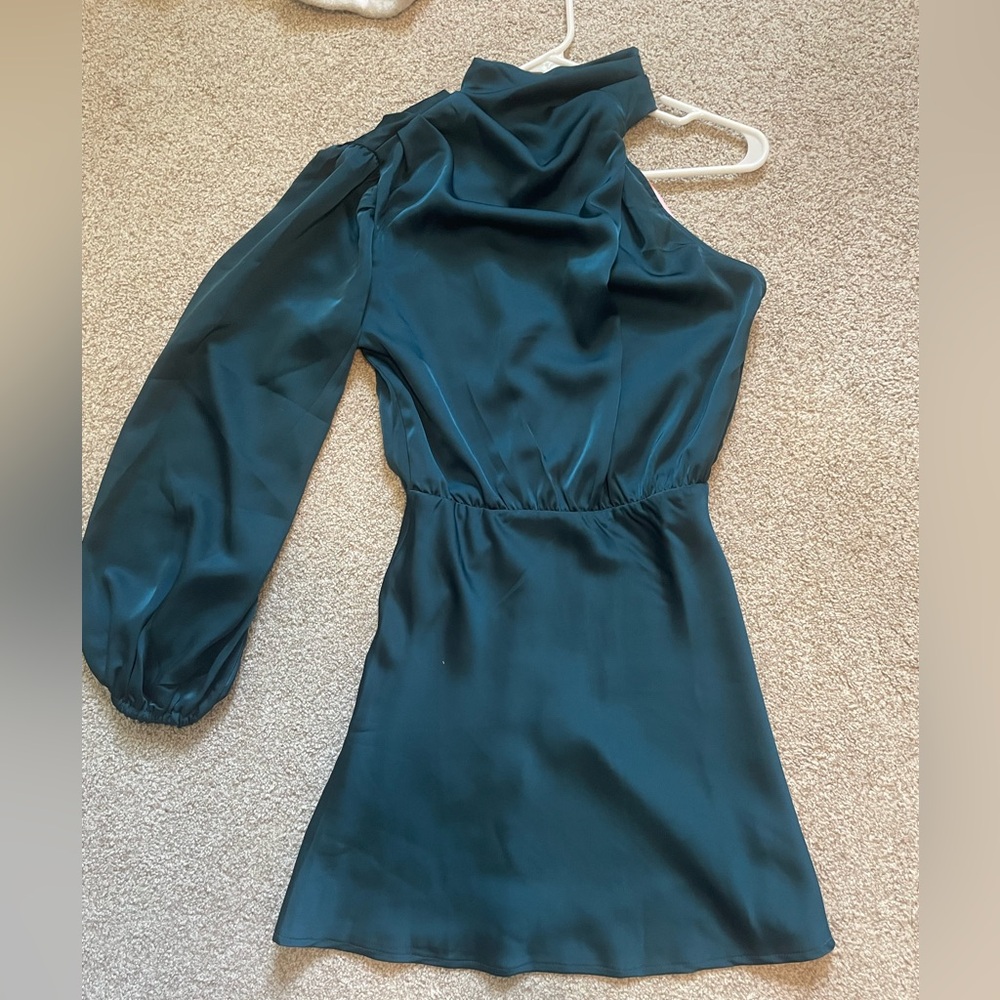 One shoulder long sleeve Hello Molly Dress NWT